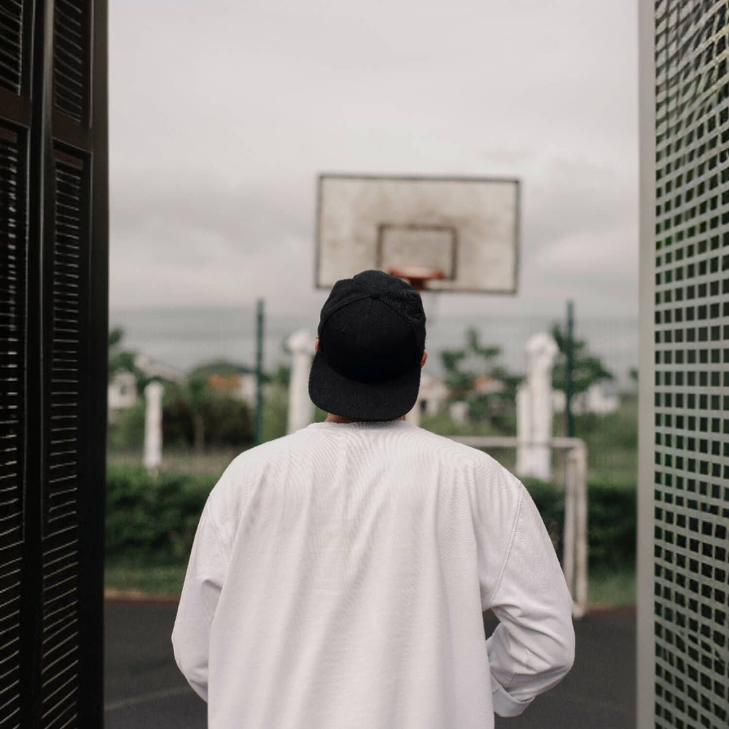 Person wearing a silk-lined hat, demonstrating its fit and comfort for daily wear.